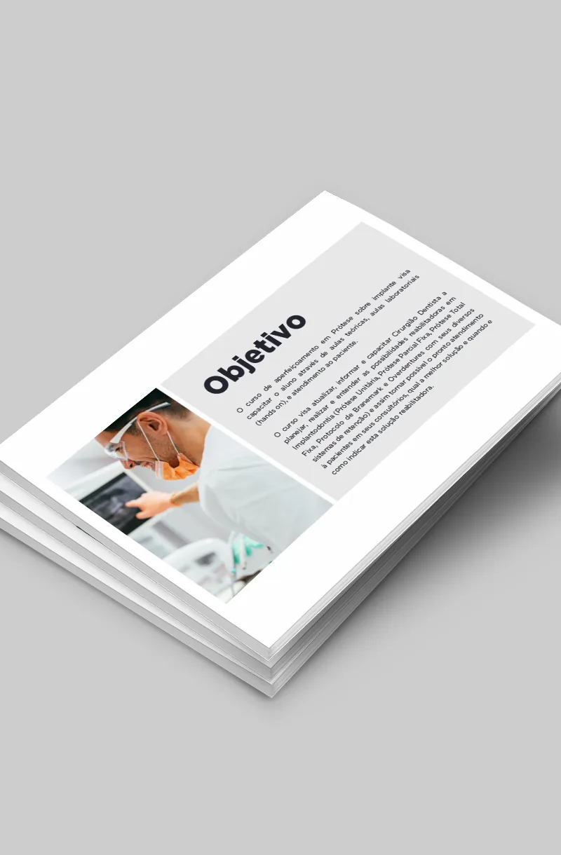 Detalhe do projeto: Marca, site e marketing digital para uma rede de pós-graduação em odontologia